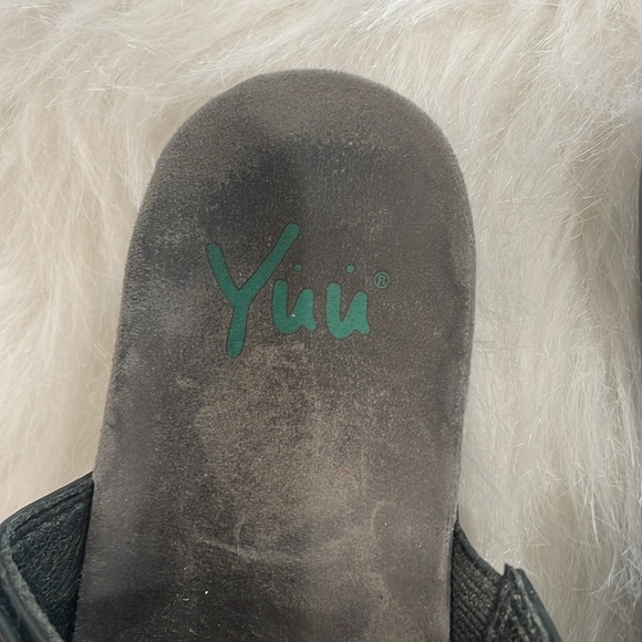 YUU JUDY WOMENS BLACK WEAVED SANDALS WOTH VELCRO CLOSURE SIZE 6-1/2 - Picture 4 of 7